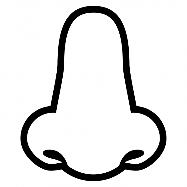 Nose Emoji coloring page image