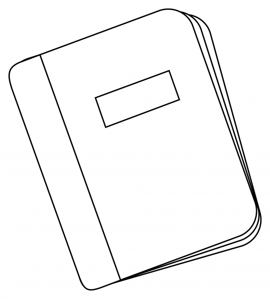Notebook coloring page image