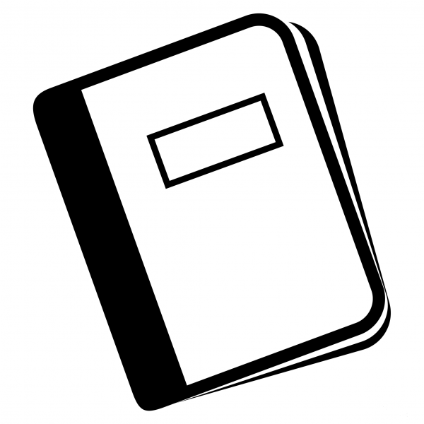 Notebook Emoji coloring page image