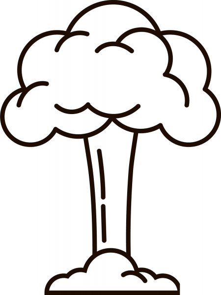 Nuclear Explosion coloring page image