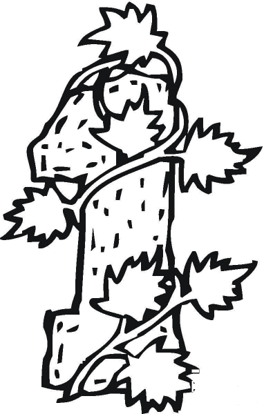 Number 1 coloring page image