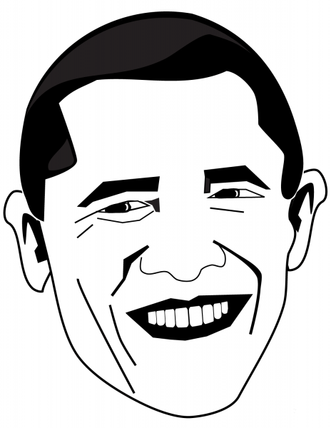 Obama Barack coloring page image