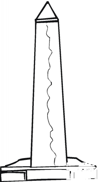 Obelisk  coloring page image
