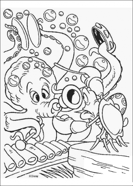 Octopus  coloring page image