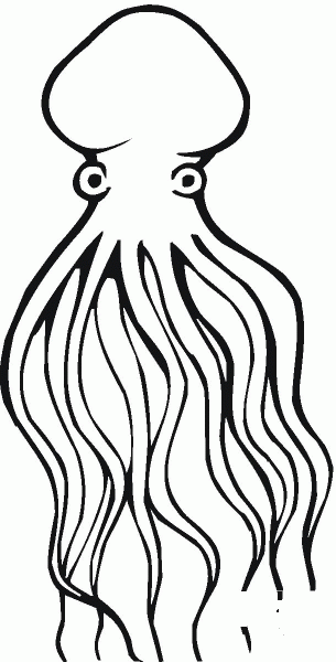 Octopus Devilfish coloring page image