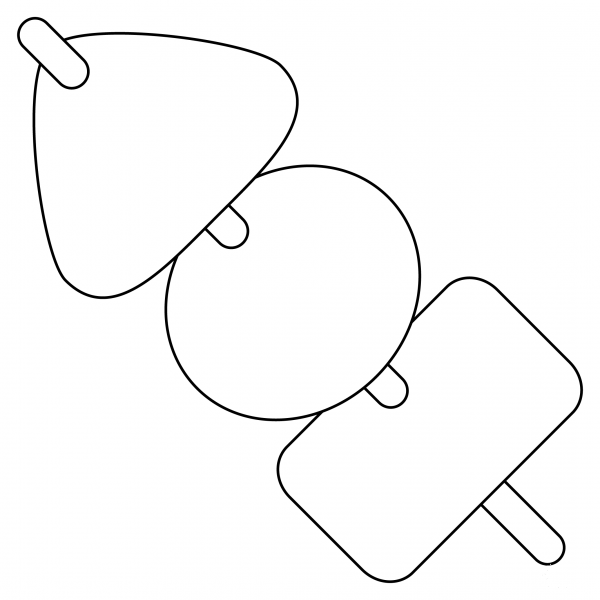 Oden coloring page image