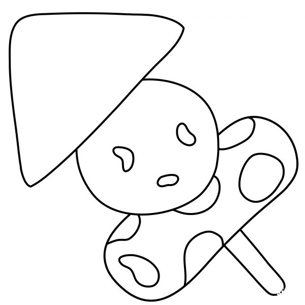 Oden Emoji coloring page image