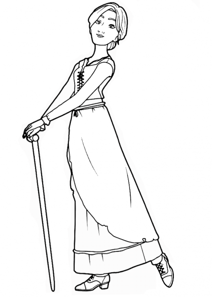 Odette from Leap! coloring page image