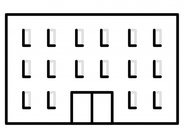 Office Building Emoji coloring page image