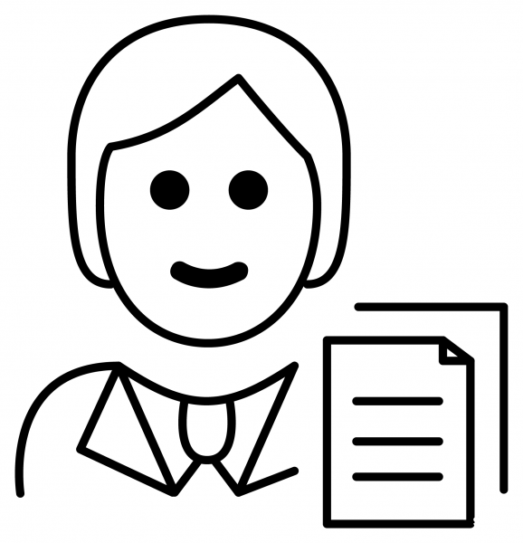 Office Worker Emoji coloring page image
