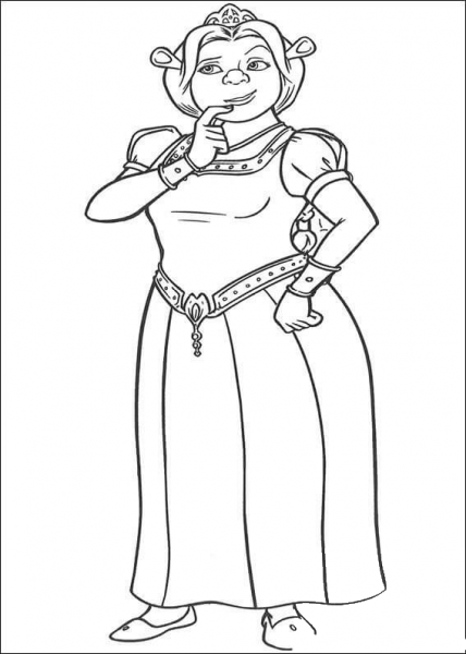 Ogre Fiona  coloring page image