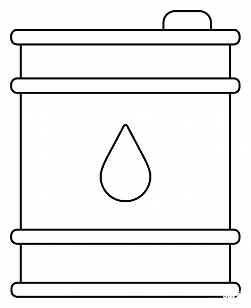 Oil Drum Emoji coloring page image