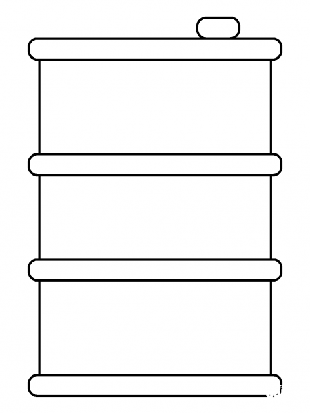 Oil Drum Emoji coloring page image