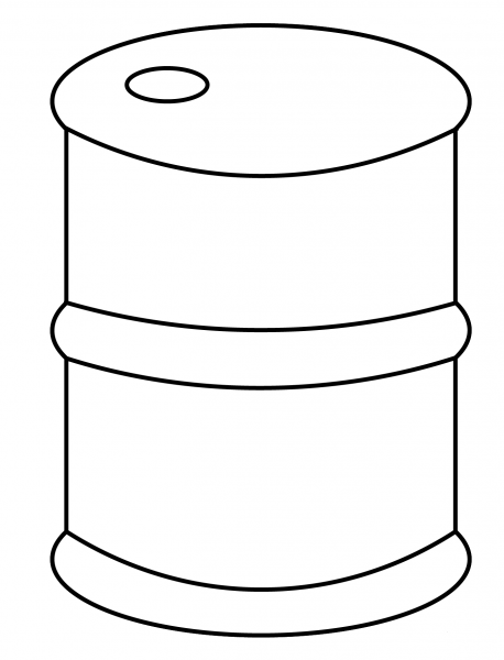 Oil Drum Emoji coloring page image