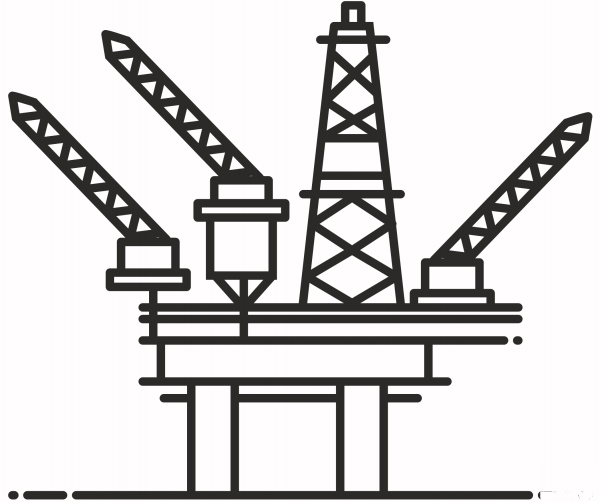 Oil Rig coloring page image