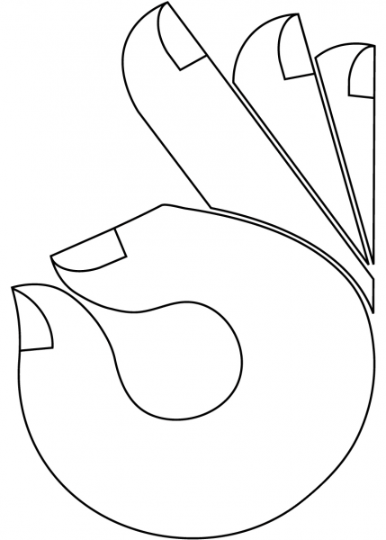 Ok coloring page image