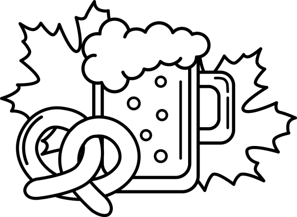 Oktoberfest coloring page image