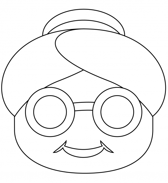 Old Woman coloring page image