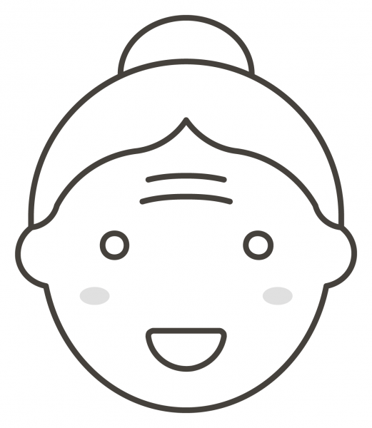 Old Woman coloring page image