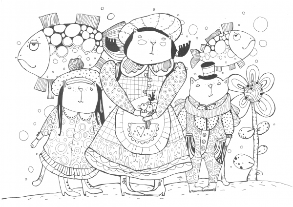 Older Sister coloring page image