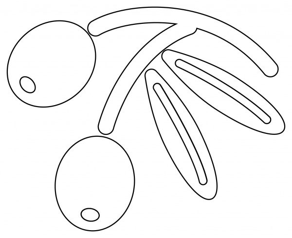 Olive Branch coloring page image