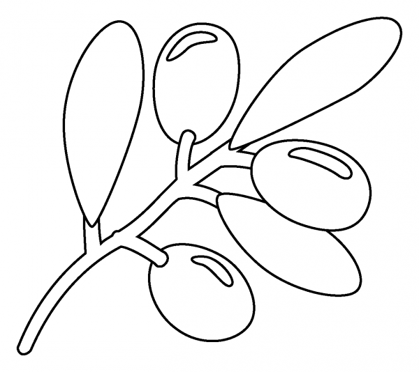 Olive Emoji coloring page image