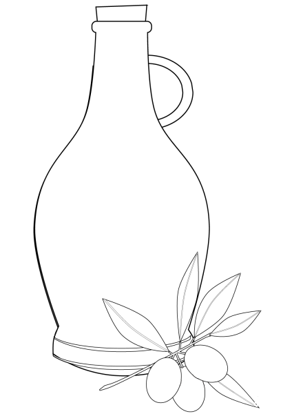Olive Oil coloring page image