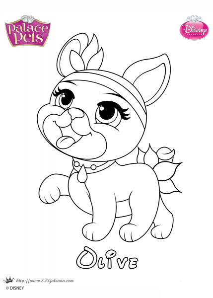 Olive Princess coloring page image