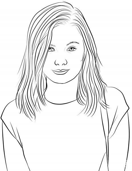 Olivia Holt coloring page image