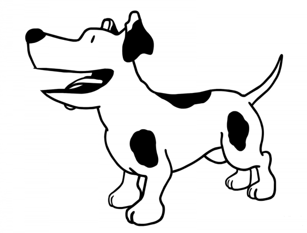 Olivia’s Dog Perry coloring page image