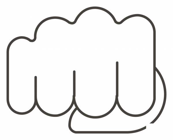 Oncoming Fist coloring page image