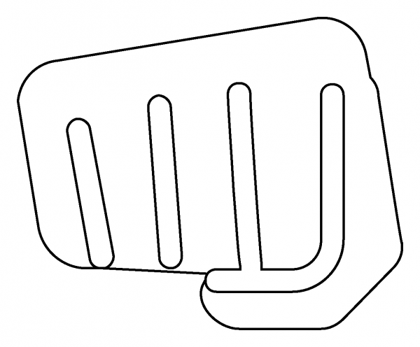 Oncoming Fist Emoji coloring page image