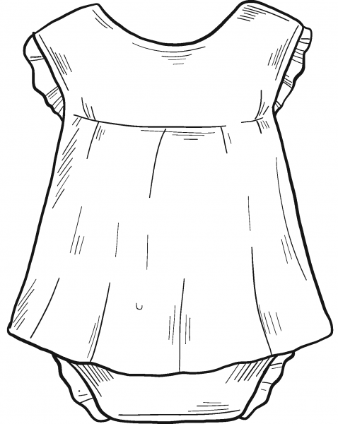 Onesie coloring page image