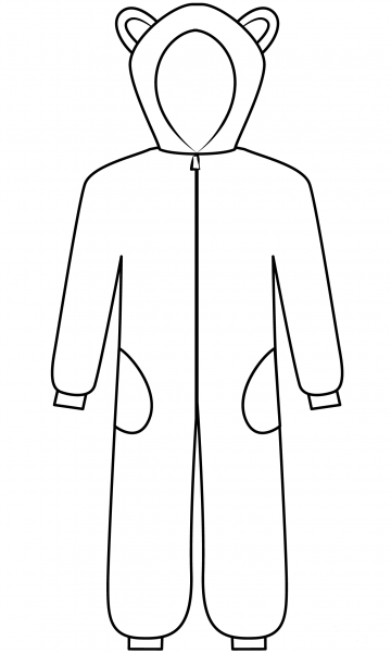 Onesie coloring page image