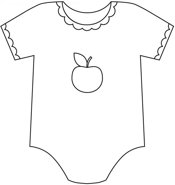 Onesie coloring page image