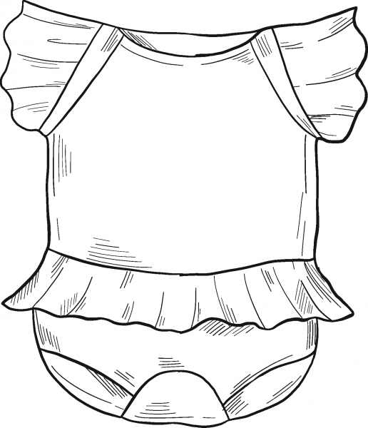 Onesie coloring page image