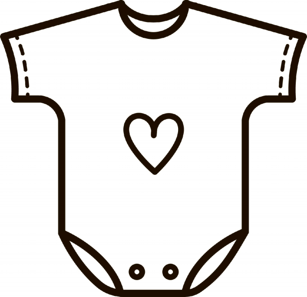 Onesie coloring page image