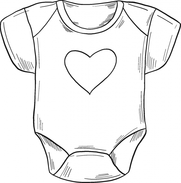 Onesie coloring page - ColouringPages