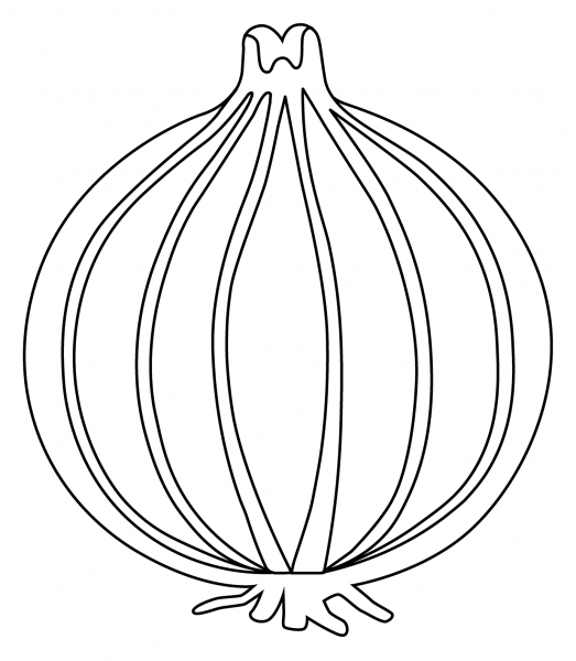 Onion Emoji coloring page image