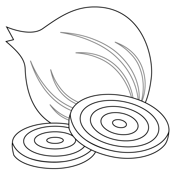 Onion Emoji coloring page image