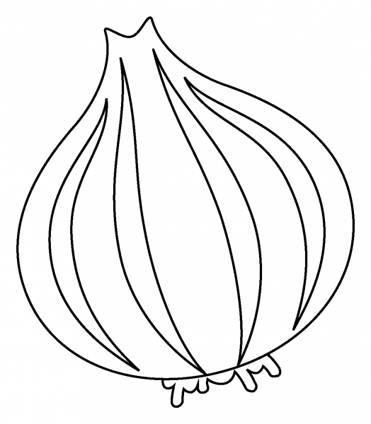 Onion Emoji coloring page image