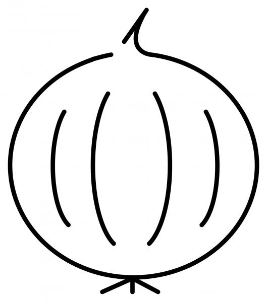 Onion Emoji coloring page image