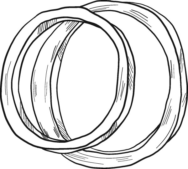 Onion Rings coloring page image
