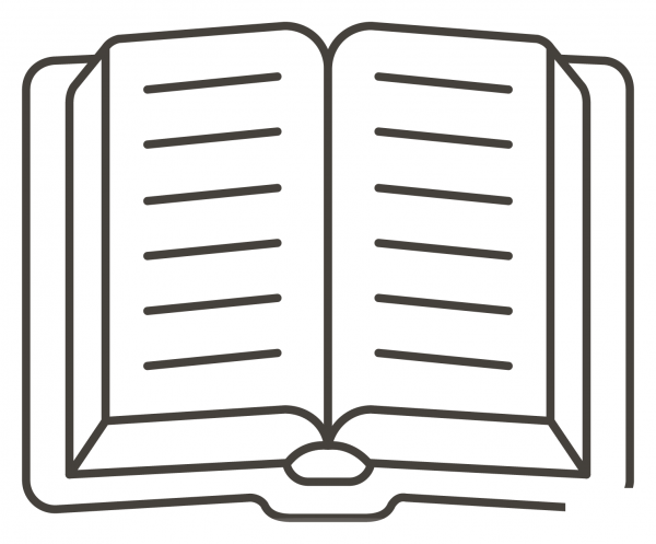 Open Book coloring page image