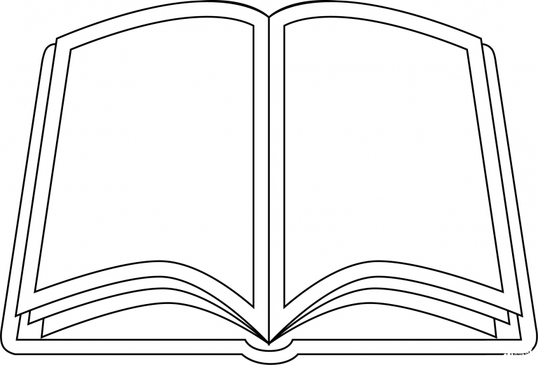 Open Book coloring page - ColouringPages