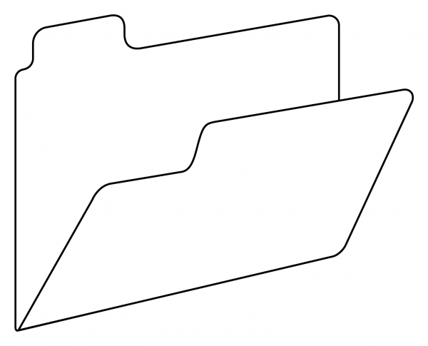 Open File Folder Emoji coloring page image
