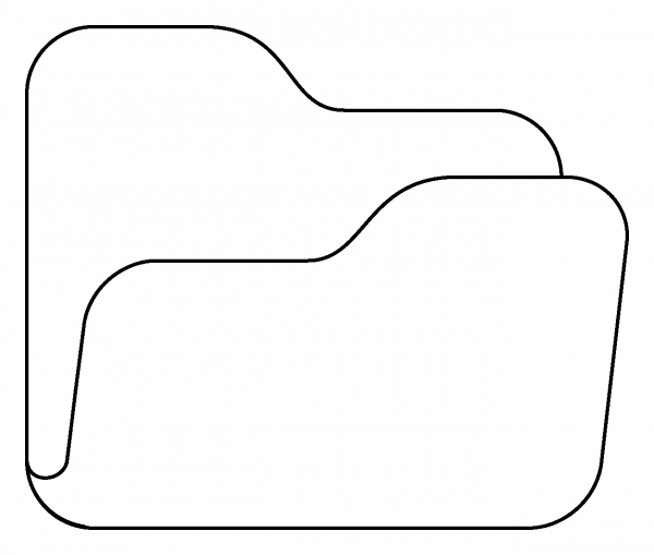 Open File Folder Emoji coloring page image