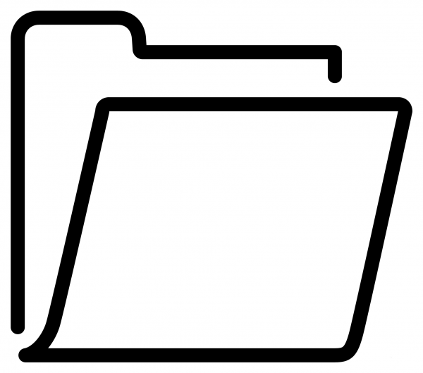 Open File Folder Emoji coloring page image