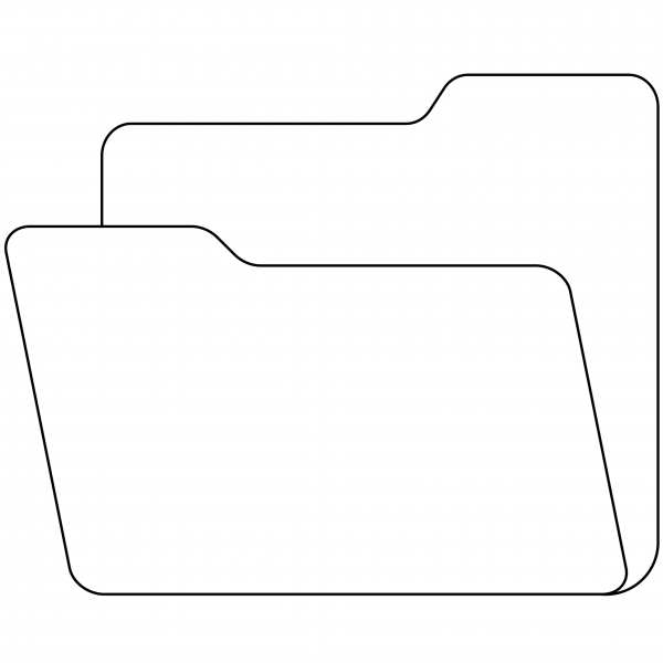 Open File Folder Emoji coloring page image