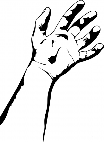 Open Hand coloring page image
